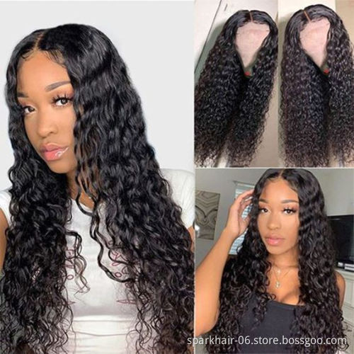 Wholesale Malaysian Deep Curly Wave Raw Full Lace Wig,Baby Natural Afro Hair Wig,100% Remy 40 Inch Full Lace Wig